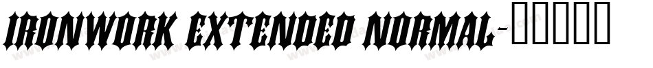 Ironwork Extended Normal字体转换